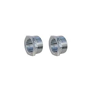 SOMATHERM FOR YOU - Bague réduction laiton nickelé - 6 pans - Mâle 20/27 - Femelle 15/21 Gris (Lot de 2)