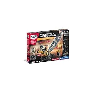 CLEMENTONI - Grue sur Chenilles à Construire pour Enfants dès 8 Ans - Jeu de Construction Engin de Chantier avec Pièces Mobiles à Assembler - Jouet Créatif - Idée Cadeau Ingénierie