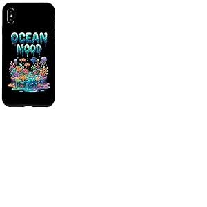 Humeur Oc&eacute;anique Color&eacute;e R&eacute;cif Corallien Vie sous-Marine Coque pour iPhone XS Max
