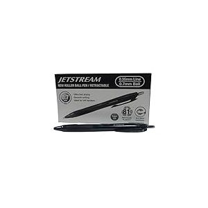 Uni-Ball Rollerball JetStream SXN-157E Noir 0,7 mm Boîte de 12 unités