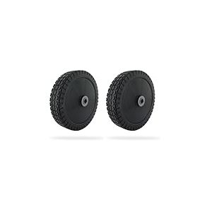 GREENSTAR - Roue compl&egrave;te + cache-moyeu pour tondeuse Honda - Roue de traction sur roulement &agrave; billes pour roue d'origine Honda - Diam&egrave;tre 180 mm/trou 12,75 mm (Lot de 2)