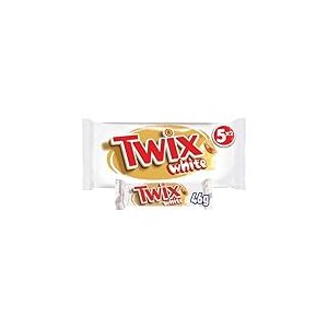 TWIX - Barres chocolat blanc, caramel et biscuits - 5 sachets de 46g - 230g