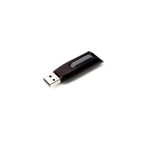 VERBATIM Store 'n' Go V3 Clé USB I USB-3.2 Gen 1 I 64 Go I clé USB avec mécanisme Coulissant I USB-3 avec Interface SuperSpeed I Stockage Externe pour Ordinateur Portable & Autres I Noir
