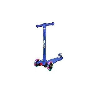 Garvee Trottinette Enfant, Trottinette 3 Roues Lumineuses, Patinette Enfant Pliable avec Hauteur Ajustable, Plateau Antid&eacute;rapant, Poign&eacute;es Mousse pour Tout-Petits de 3 &agrave; 12 Ans