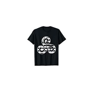 Triskèle Breton Drapeau Emblèmes Bretagne Gwenn ha Du Celte T-Shirt