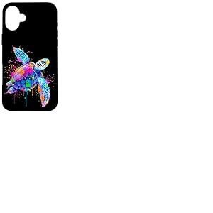 Tortue de mer colorée Coque pour iPhone 16 Plus