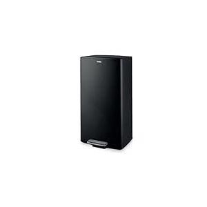 Tower T838020BLK Poubelle à pédale en acier inoxydable Noir