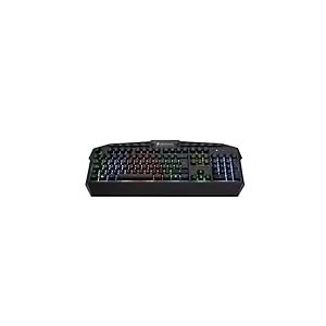 Surefire Kingpin Spanish Gaming Keyboard, Gaming Multimedia with LED Backlight, RGB with USB Cable, 25 Anti-Ghosting Keys, Spanish Layout QWERTY