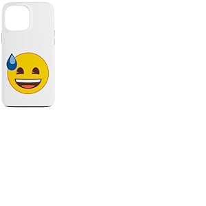 Emoji Sweat Officiel Souriant Jaune Rieur Coque pour iPhone 13 Pro Max