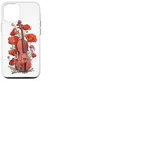 Violon Fleurs Musique Classique Musicien Violon Vintage Coque pour iPhone 12/12 Pro