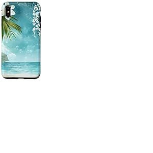 Plage Océan Tropical Hawaï Nature Été Coque pour iPhone XS Max