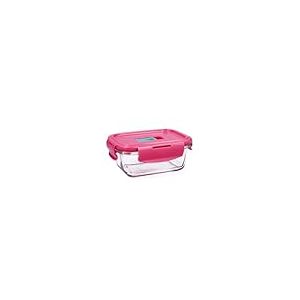 Luminarc Pure Box Holy Récipient rectangulaire hermétique en verre bicolore 38 cl