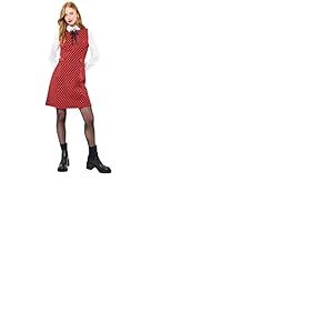 Joe Browns Mini Length Pinafore Dress Robe, Rouge, 36 Femme