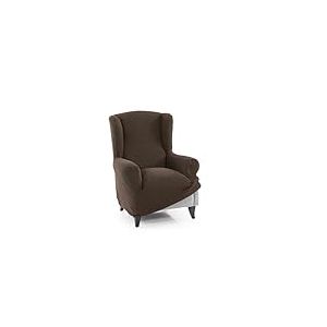 FAVERTI® Housse Super élastique pour Fauteuil à Oreilles 1 Place 70 à 100 cm | Modèle Novel | Daim | Protecteur de qualité en Tissu Jacquard Toucher Coton | Protecteur de Fauteuil à Oreilles