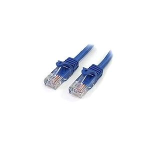 StarTech.COM Câble Ethernet Cat5e de 22,9 m - Bleu - Câble de raccordement - Câble Cat5e sans accroc - Long câble réseau - Cordon Ethernet - Câble Cat 5e - 22,9 m (RJ45PATCH75)