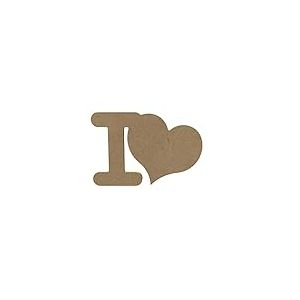 Le Géant de la fête Aladine - Gomille I Love - Support en Bois à Peindre et Décorer - Idéal Déco Intérieure, Chambre, Anniversaire - Bois Naturel 100% Français - 15cm