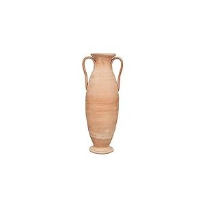 Biscottini Amphore Vase en Terre Cuite Toscane 80x35x25 cm | Grands Pots en Terre Cuite Faits &agrave; la Main | Amphores de Jardin d&eacute;coratives et fonctionnelles