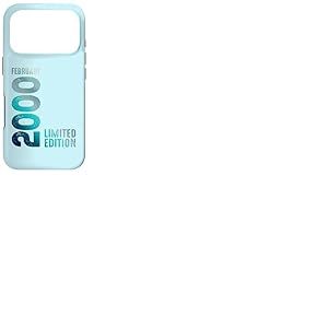 F&eacute;vrier 2000 &Eacute;dition limit&eacute;e 2000 Anniversaire 2000 Coque pour iPhone 17 Pro