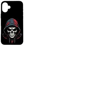 Sweat à Capuche tête de Mort Coque pour iPhone 16 Plus