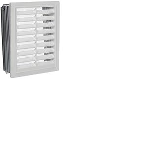 Upmann 50166 Grille d'aération artificielle 15 x 20 m. Cadre de montage et carrelage. Blanc