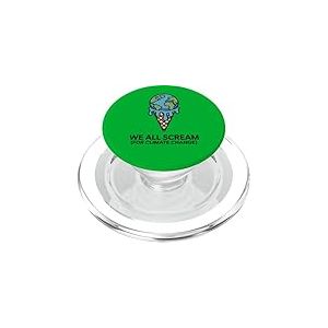 We All Scream for Climate Change Hot Ice Melting Cream PopSockets PopGrip pour MagSafe