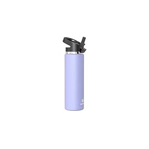 Super Sparrow Gourde Isotherme - 1000ml - Paille Bouche Large Bouteille - sans BPA - SwivelSip Gourdes INOX - pour Sport, Voyages, L'école