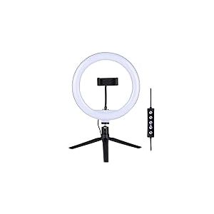 Grundig Selfie Lampe annulaire en Profondeur pour Smartphone - médias Sociaux et Vlogs - 152 LED - Flexible - ⌀25 cm