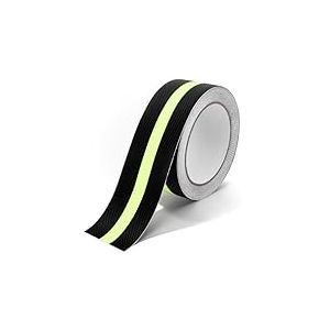 VINATO Ruban Adh&eacute;sif Antid&eacute;rapant,5CMx5M Ruban Adh&eacute;sif Fluorescent,Griptape Adh&eacute;sif Fluorescent pour Issues de Secours Bateaux Escaliers & Sols (int&eacute;rieur & ext&eacute;rieur) et mat&eacute;riel de camping