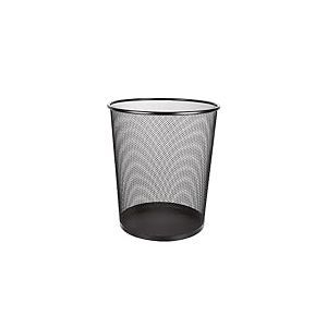 ASelected Grande poubelle ronde en métal pour chambre à coucher, salle de bain, bureau, maison, cuisine, 30 l