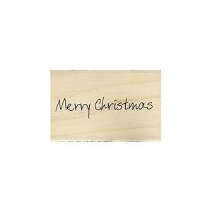 Art Stamps Tampon Merry Christmas Intime Inca Noir