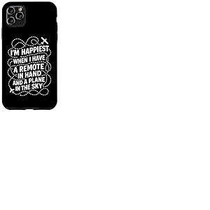 Maquette Planes Saying Happy Flying Rc Plane Coque pour iPhone 11 Pro Max