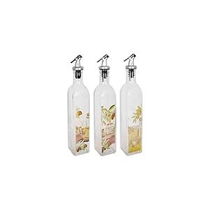 Bigbuy Cooking S2207222 Huilier verre avec bouchon doseur, 500 ml, verre