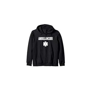 Ambulancier - Inscription Ambulancier (face & dos) Sweat à Capuche