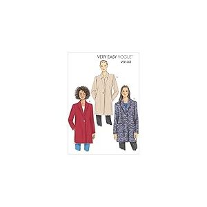VOGUE PATTERNS, 9133, Veste pour Femme, (44-46) (48-50) (52-54), Taille ZZ (LRG-XLG-XXL)