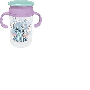 Tataway Gobelet de voyage 395 ml, motif Disney Stitch, id&eacute;al pour le travail, le sport et les voyages