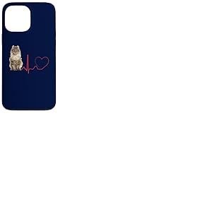American Curl Cat Heartbeat EKG Funny Cats & Kitten Lovers Coque pour iPhone 13 Pro Max