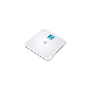 Beurer BF 950 Pèse-Personne Impédancemètre Blanc - Balance de Diagnostic Moderne - avec Mode Grossesse - 8 mémoires utilisateurs - avec Affichage des calories Amr/Bmr et Mesure de Graisse Corporelle