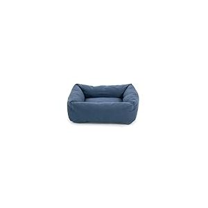 Record - Niche pour Chiens et Chats Mono en Coton, Couleur : Bleu, 70 x 50 x 17 cm, lit rembourr&eacute; pour Animaux &agrave; s&eacute;chage Rapide, Doux et Confortable. Coussin rectangulaire pour Chiens et Chats.
