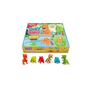 Zimpli Kids 6 x Grandes Bombes de Bain Surprise Dinosaures, 6 Jouets Dinosaures Surprises à l'intérieur ! Cadeau d'anniversaire pour Les Enfants, Jouets de Bain pour garçons et Filles