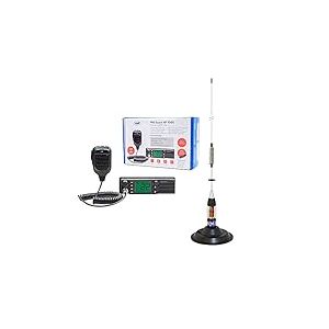 Radio CB PNI Escort HP 9500, ASQ, 12-24V + Antenne CB PNI ML70, 70 cm avec Base magnétique 145 mm Inclus