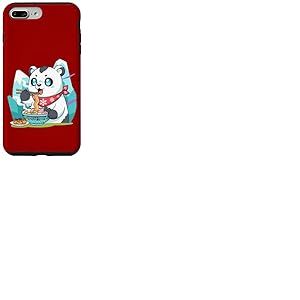 Nouilles Ramen Ours Polaire Japon Y2K Kawaii Ours Polaire Anime Coque pour iPhone 7 Plus/8 Plus