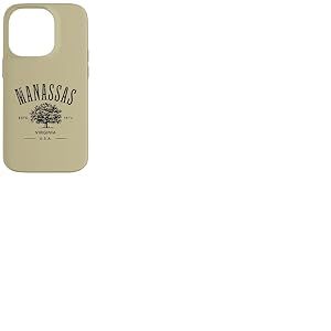 Manassas Virginia Souvenir Vintage Style Vieilli Coque pour iPhone 14 Pro