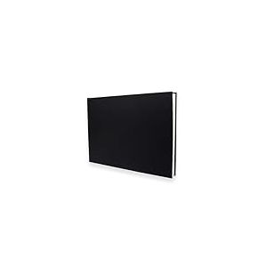 Artway Studio - Carnet de croquis A3 &agrave; reliure cartonn&eacute;e - Paysage - 80 c&ocirc;t&eacute;s/40 pages de papier cartouche 170gsm - Carnet de croquis cartonn&eacute; noir