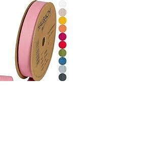 Halbach Seidenb&auml;nder 24500 Ruban en coton - 20 mm x 20 m - Pour bricolage et couture - Vendu au m&egrave;tre - Ruban en tissu pour d&eacute;coration - 100% coton - Pour bricolage, artisanat, couture - Couleur :