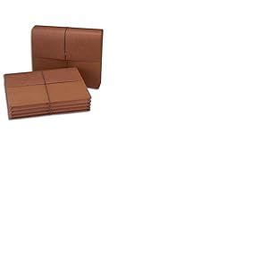 Smead Wallet, 3-1/2" Expansion, Flap and Cord Closure, Letter Size, Redrope, 10 per Box (72088)