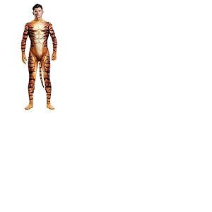 Bemeiren Combinaison d'Halloween Cos Costume de renard 3D combinaison imprim&eacute;e zentai avec queue pour homme (taille M, 1019)