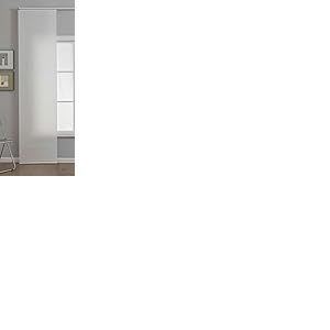 Gardinenbox New Amsterdam 2024740 Rideau Coulissant H x l 245 x 60 cm Naturel structuré, Moderne, Simple et Polyvalent avec Chariot de Panneau et Barre de lestage