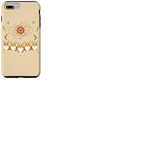 Corgi Pack Mid Century Modern. Chien Atomic Starburst Coque pour iPhone 7 Plus/8 Plus