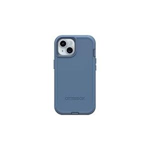 OtterBox Defender Series Coque pour iPhone 15, iPhone 14 et iPhone 13 – Jean Bleu bébé (Bleu), sans écran, Robuste et Durable, avec Protection des Ports, Comprend Un Clip Holster et Une béquille