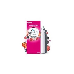 Glade Touch et Fresh Recharge - Fraicheur Instantan&eacute;e - Elimine Les Odeurs - Infus&eacute; Aux Huiles Essentielles - Bubbly Berry Splash - 1 Recharge
